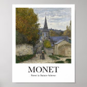 Straat in Sainte-Adresse door Claude Monet Poster (Voorkant)