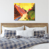 Straat in Saintes Maries door Vincent van Gogh Canvas Afdruk (Insitu (Slaapkamer))