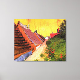 Straat in Saintes-Maries door Vincent van Gogh Canvas Afdruk