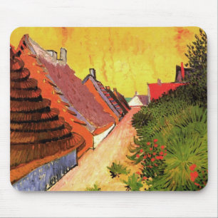 Straat in Saintes Maries door Vincent van Gogh Muismat