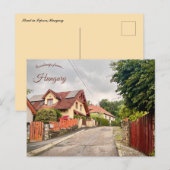 Straat in Sopron Hongarije Briefkaart (Voorkant / Achterkant)