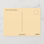 Straat in Sopron Hongarije Briefkaart (Achterkant)