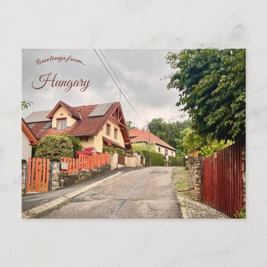 Straat in Sopron Hongarije Briefkaart (Voorkant)