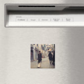 Straat in Venetië (Elegant Woman) (Singer Sargent) Magneet (Insitu (Vaatwasser))