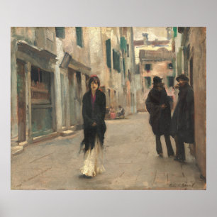 Straat in Venetië - John Sargent Fine Art Poster