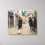 Straat in Venetië | John Singer Sargent | Canvas Afdruk (Voorkant)