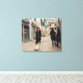 Straat in Venetië | John Singer Sargent | Canvas Afdruk (Insitu (Houten vloer))