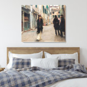 Straat in Venetië | John Singer Sargent | Canvas Afdruk (Insitu (Slaapkamer))