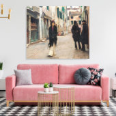 Straat in Venetië | John Singer Sargent | Canvas Afdruk (Insitu (Woonkamer))
