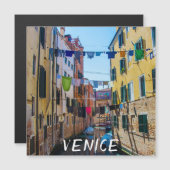 Straat in Venetië met wasgoed in Italië (Voorkant / Achterkant)