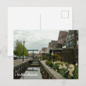Straat in Volendam, Nederland Briefkaart (Voorkant / Achterkant)