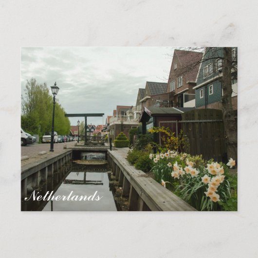 Straat in Volendam, Nederland Briefkaart (Voorkant)