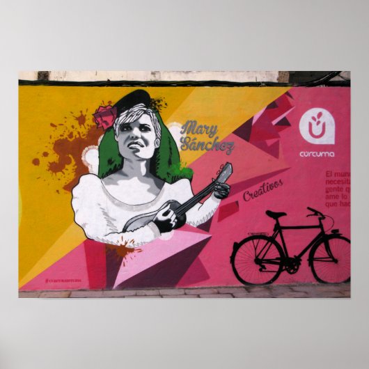 Straat Kunst van Las Palmas Poster (Voorkant)