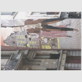 Straat Kunststof Stadspapier 22-decoupage Tissuepapier