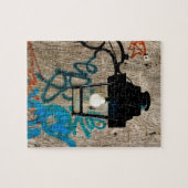 Straat Lamp en Graffiti Legpuzzel (Horizontaal)