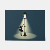 Straat licht stad dansende ballerina deurmat (Voorkant)