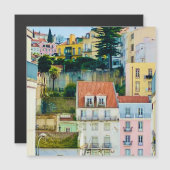 Straat, Lissabon Portugal Europe, Travel magnet (Voorkant / Achterkant)