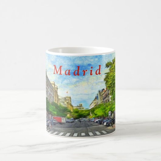 Straat Madrid. Koffiemok (Center)