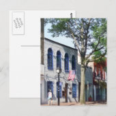 Straat met Amerikaanse vlag Alexandria VA Briefkaart (Voorkant / Achterkant)