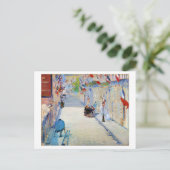 Straat met Franse vlaggen, Manet Briefkaart (Staand voorkant)