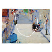 Straat met Franse vlaggen, Manet Groot Cadeauzakje (Achterkant)