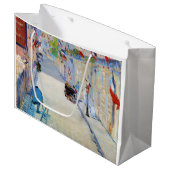 Straat met Franse vlaggen, Manet Groot Cadeauzakje (Voorkant Gekanteld)