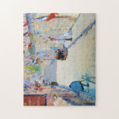 Straat met Franse vlaggen, Manet Legpuzzel (Verticaal)