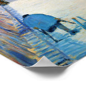 Straat met Franse vlaggen, Manet Poster (Hoek)