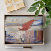 Straat met Franse vlaggen, Manet Tissuepapier (Geschenk)