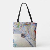 Straat met Franse vlaggen, Manet Tote Bag (Achterkant)