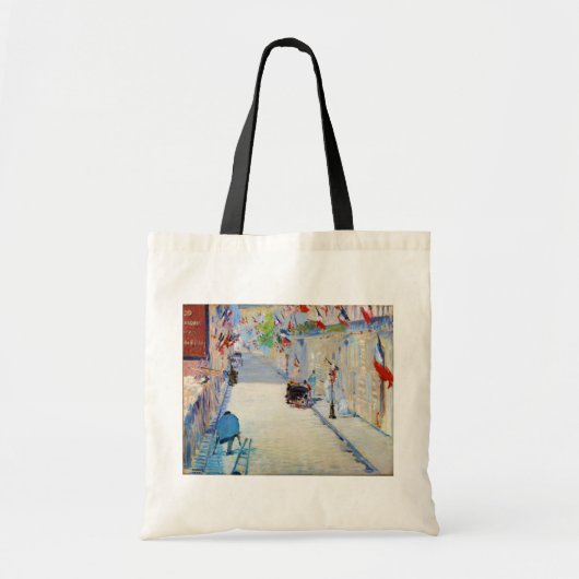 Straat met Franse vlaggen, Manet Tote Bag (Voorkant)