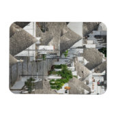 Straat met trulli-huizen in Alberobello, Puglia Magneet (Horizontaal)