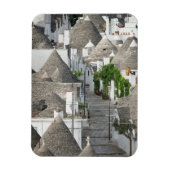 Straat met trulli-huizen in Alberobello, Puglia Magneet (Verticaal)
