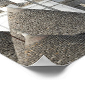 Straat met trulli-huizen in Alberobello, Puglia Poster (Hoek)