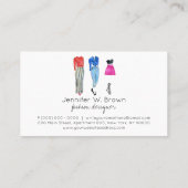 Straat Mode Ontwerper Consultant Clothing Popup Visitekaartje (Achterkant)
