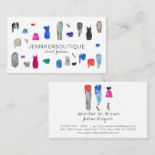 Straat Mode Ontwerper Consultant Clothing Popup Visitekaartje (Voorkant / Achterkant)