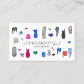 Straat Mode Ontwerper Consultant Clothing Popup Visitekaartje (Voorkant)