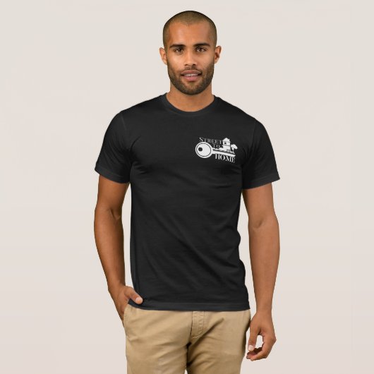 Straat naar Home White Logo T-shirt (Voorkant volledig)