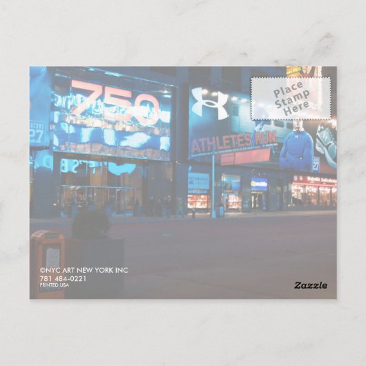 straat, NEW YORK Briefkaart (Achterkant)