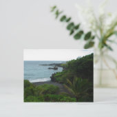 Straat op weg naar Hana, Maui Hawaii Post Card Briefkaart (Staand voorkant)