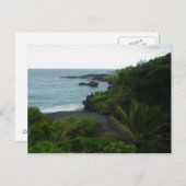 Straat op weg naar Hana, Maui Hawaii Post Card Briefkaart (Voorkant / Achterkant)