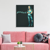 Straat Qeen opgespannen canvasprint Canvas Afdruk (Insitu (Woonkamer))