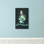 Straat Queen opgespannen canvasprint Canvas Afdruk (Insitu (Houten vloer))