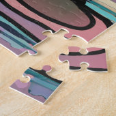 Straat Retro Hond met Hoofdtelefoon | grappig Legpuzzel (Zijkant)