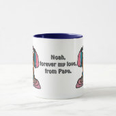 Straat Retro Hond met Hoofdtelefoon | grappig Mok (Midden)