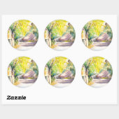 Straat Ronde Sticker (Vel)