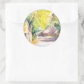 Straat Ronde Sticker (Tas)