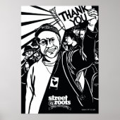 Straat Roots Hartelijk dank - Nikki McClure art Poster (Voorkant)