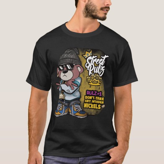 Straat Rulz Beer advies T-shirt (Voorkant)