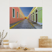 Straat San Juan, Puerto Rico Poster (Keuken)